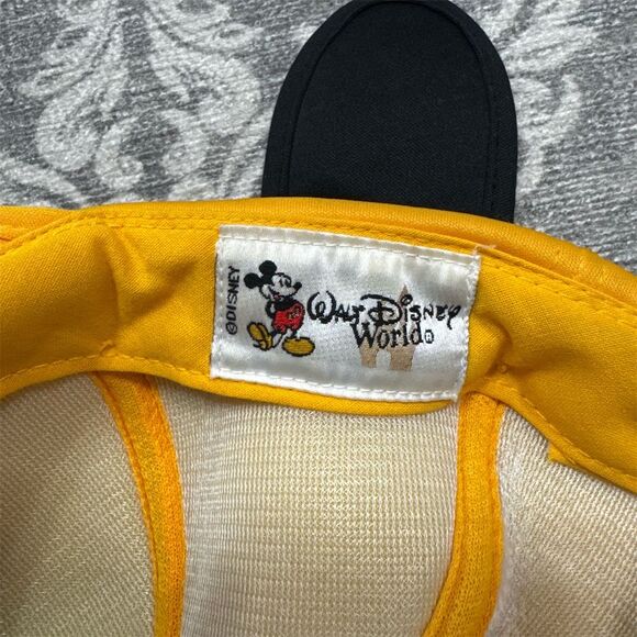 Disney Pluto Hat Yellow Long Floppy Ears Unisex Adult Vintage - Picture 3 of 5
